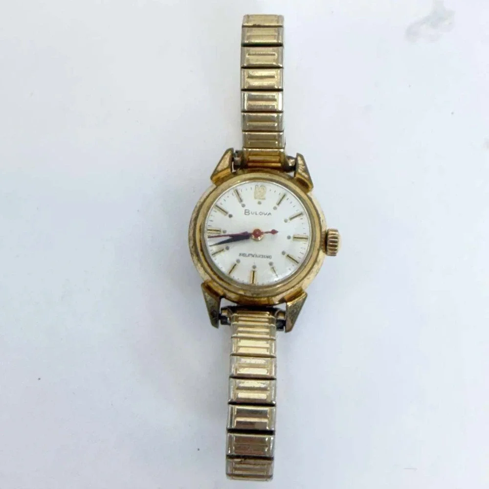 Vintage Bulova Selfwinding Watch 10K Gold Electroplate M4 1964 Works Gold Tone